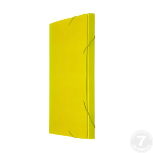 PASTA PLAST ALVEOLAR C/ELASTICO AMARELA 2CM